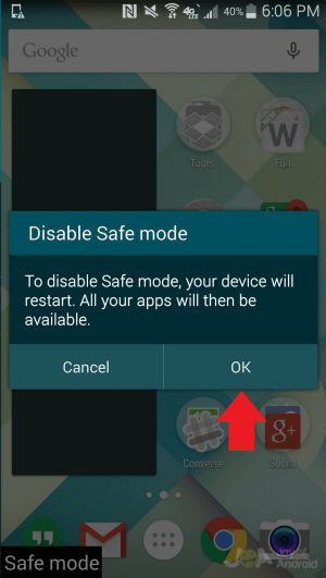 How To Turn Safe Mode Off Samsung Galagxy 4